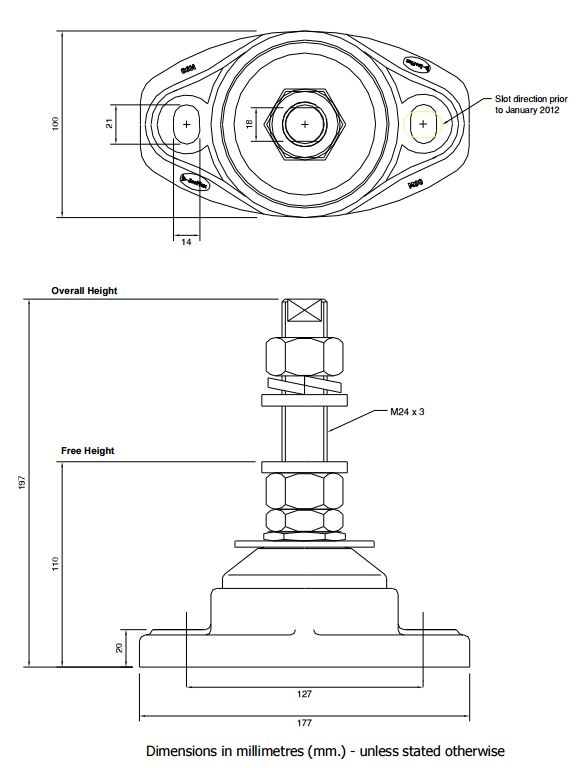 Isoflex M90-24 S (75) Marine Engine Mount